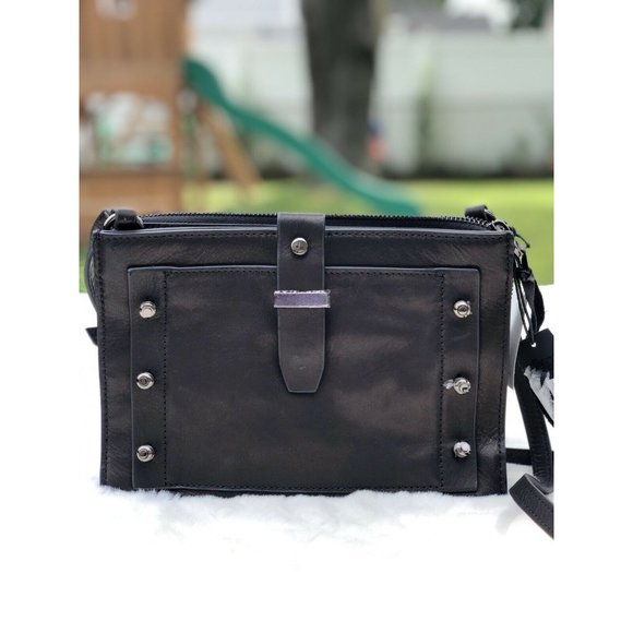Botkier Warren City Small Leather Crossbody   Blac - Picture 1 of 5